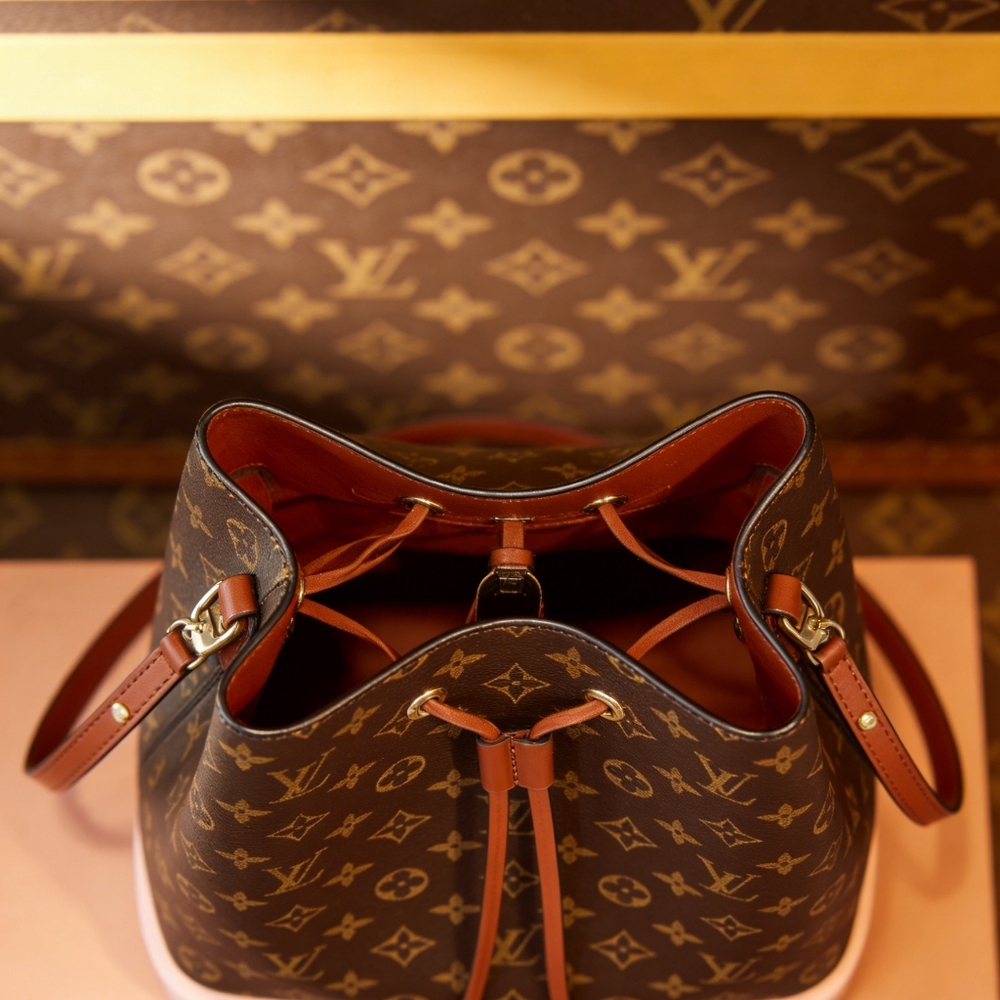 <AUTHENTIC>LV Néonoé Monogram Canvas Bucket Bag - Picture 3 of 6